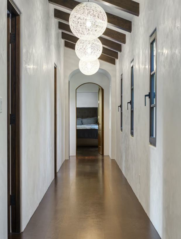 Hallway in home with Messana Radiant Ceiling System.